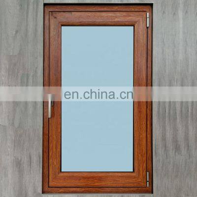 China manufacturer cheap aluminium wood color outward opening European design casement window