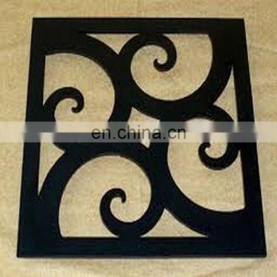 square shape black antique trivets