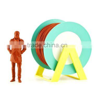 Pla 3d Printer Material Orange Brick Filament With the New Spool Convertible Into a Coat Hanger. Spool Holder Included.