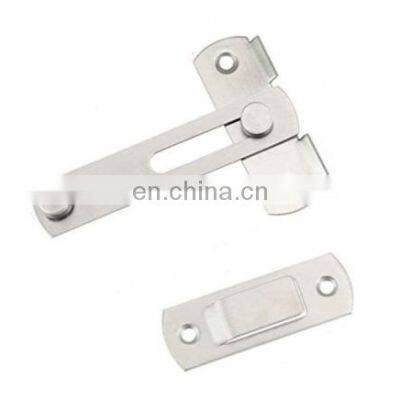 90 Degree Stainless Steel Security Keyless Hotel Black Sliding Door Handle Lock Gate Latch System Hardware photo-2
