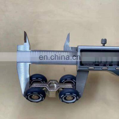 Modern Custom Color Punch Polish Sliding Blinds Wheel Sliding Door Roller System Wooden Wheel Cabinet Roller photo-4