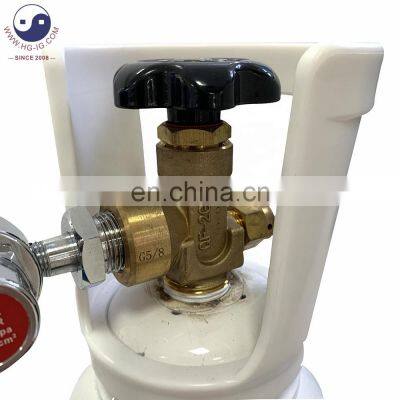 HG-IG Empty 10L TPED/ ISO Approved High Pressure Oxygen/ Argon/ Nitrogen Industrial Gas Cylinder Seamless Steel