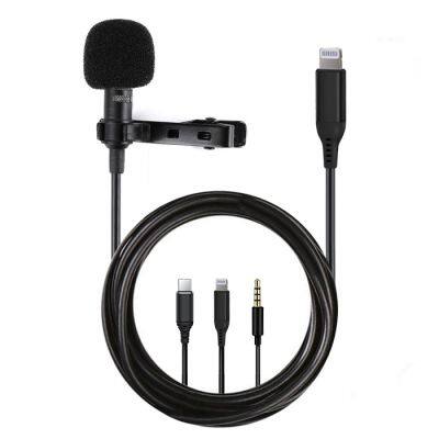 Ultimate Lavalier Microphone for Bloggers and Vloggers Lapel Mic Clip-on Omnidirectional Condenser for Smartphones