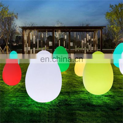 large egg led standing lamp Landscape waterproof garden giant solar led ball light outdoor christmas decoration led lights