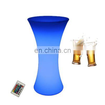 bar counter glow led party drink shelf champagne led beer cooler bucket portabibite a LED ricaricabile ice bucket