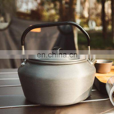 Best Seller Custom Handle Silver Aluminum Tea Sports Portable Outdoor Camping Kettle