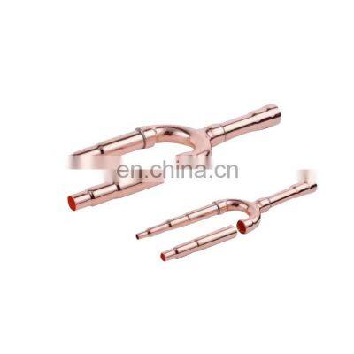 Midea Disperse Pipe Copper Reducer Fitting Air Conditioning Parts Copper Reducing Tee
