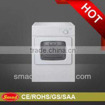 Folding electric clothes dryer with round and square door