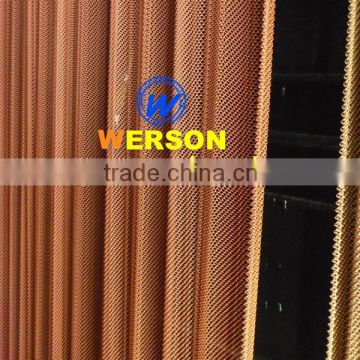 stainless steel Woven Wire Drapery for Room divider ,residential house , fireplace screens | generalmesh