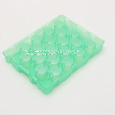 green vacuum forming plastic packaging thermoforming blister trays blister packaging