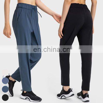 Loose Casual Sports Pockets Pants Running Joggers Custom High Waist Workout Jogger Quick Dry Yoga Joggers Pants For Women