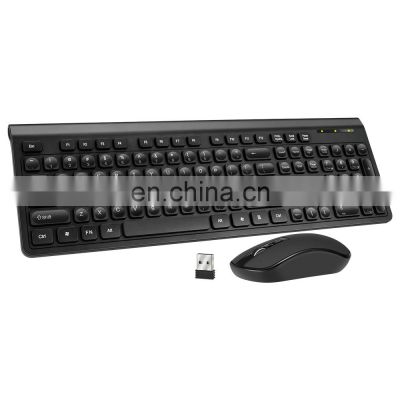 Wireless Keyboard Mouse Laptop Chocolate Thin Mute Retro Punk Keyboard and Mouse Set