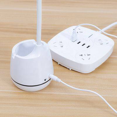 Table Lamp LED Flexo Desk Lamp Touch Dimming Bright Office Modern USB Rechargeable Eye Protect Reading Lamp Phone Pen Holder photo-3