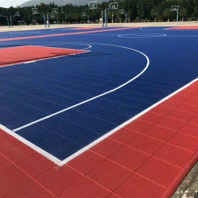 Interlocking Sport Flooring Easy Installation Basketball Court Flooring PP/TPE Sport Flooring Tiles photo-3