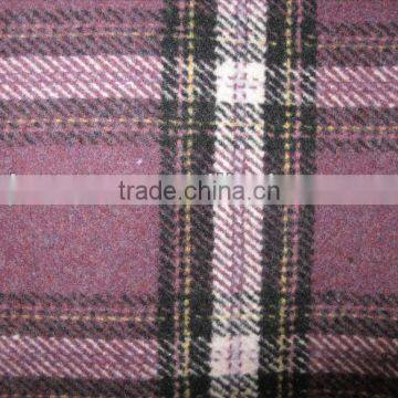 Rhombic Plaid Wool Fabric