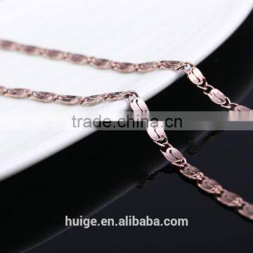 2015 China Wholesale Chain Gold Jewellery Long Fashion Chain & Coffee Gold Plated Link Chain photo-3