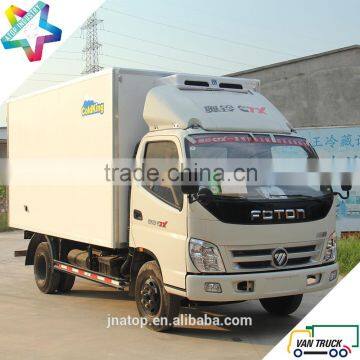 Foton Ollin 4.3m Reefer Truck Body With Stainless Steel Meat Hanging Hook Meat Hook Refrigerated Truck