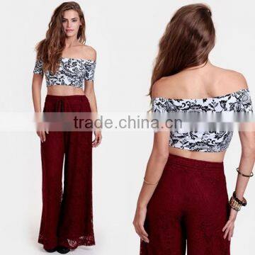 Wholesale Latest Casual Summer Floral Top