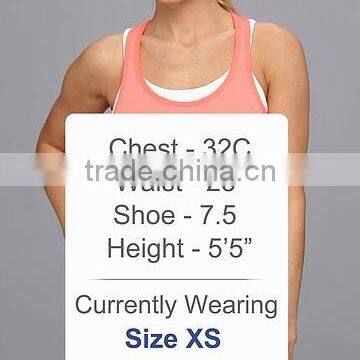 2015 China Manufacturer Customized Women Stertch Mesh Tank Top photo-6