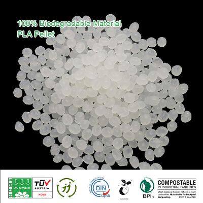 Biodegradable PLA Polylactic Acid Resin Granules Bag and Bottle Grade PLA Pellets photo-3
