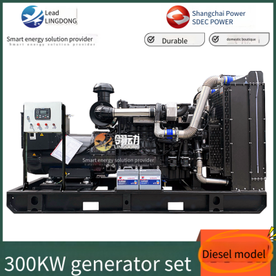 Shanghai Diesel Engine Co., Ltd. 300kw Generator Set, Backup Power Supply for Mining/schools/hospitals