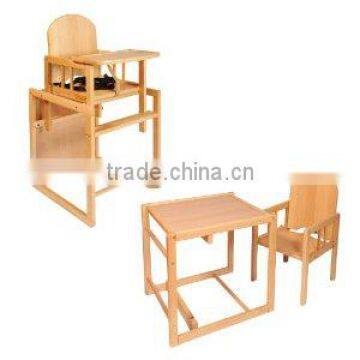 Handmade Wooden Baby Chair and Table Wholesale