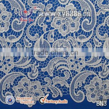 100% poly milk austrian lace for apparel accessories