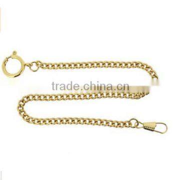 Pocket Watch Chain Fob Curb Link Design Gold-tone, Stainless Steel New Gold Chain Design For Men