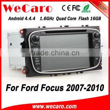 Wecaro WC-FU7608 Android 4.4.4 car dvd player HD for ford focus double din radio 2007 - 2010 TV tuner