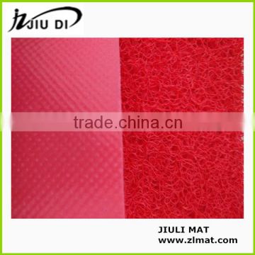 Factory price plastic rubber floor mat with foam backing