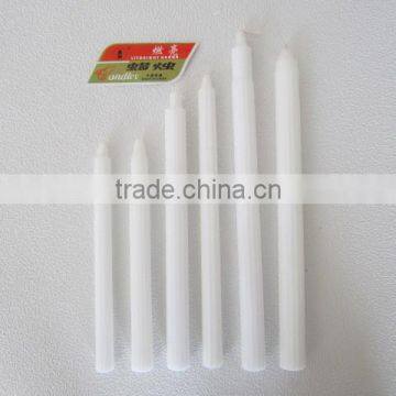 Pure white pillar shape candles for daily use