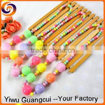 Colorful acrylic beads necklace