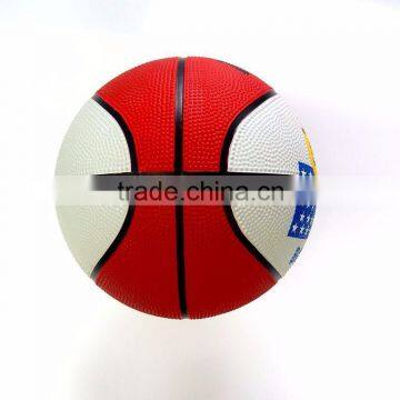 Cololful Logo Rubber Basketball
