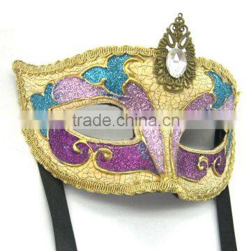 Custume Carnival Accessories HT-HF028 Plastic Half Face Party Eye Mask Personalized Eye Mask