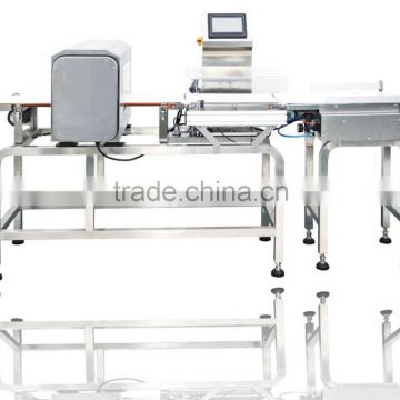 combined check weigher and metal detector