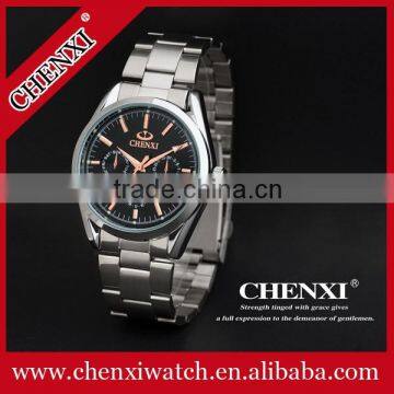 China Export Japan Quartz Wrist Watch Men ROSE GOLD Dial Face Watch Head Gold Watch Stainless Steel Band 006BMR