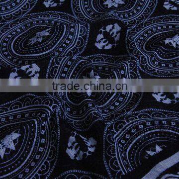 Wholesale Black Flower Printing Muslim Women Head Scarf With Tassels photo-5