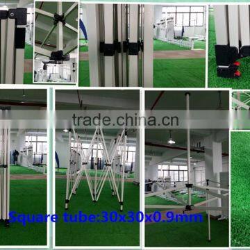 Square steel folding tent