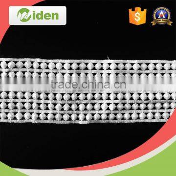 2016 Fancy Pattern for Hot Sell Bobbin Pom Pom Chemical Lace