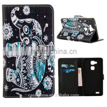 Best Selling Customized Pattern Printing pu for HUAWEI Mate7 Cases With Credit Card Slot