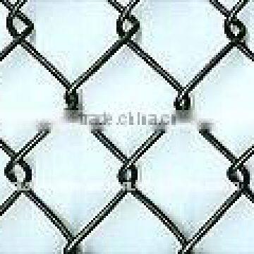 black vinyl coated chain link fence