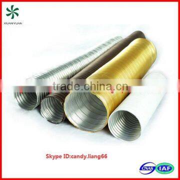 Aluminum flexible duct made of pure aluminum for ventilation ducting