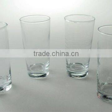 Wholesale high quality clear handmade highball glass tumbler