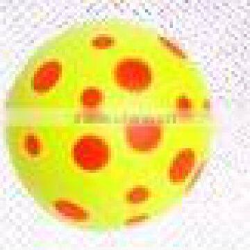 neon color rubber foam pet ball