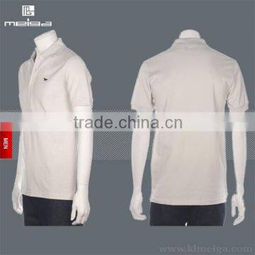 Men's fashion solid color short sleeve polo T shirt