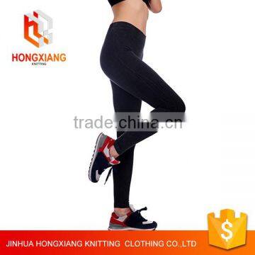 Hongxiang Sex High Waist Stretched Gym Clothes Spandex Running Tights Women Sports Leggings Fitness Yoga Pants photo-2