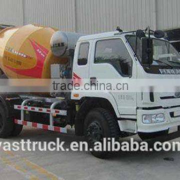 4x2 concrete mixer truck volume is 3.85cbm at reasonable price