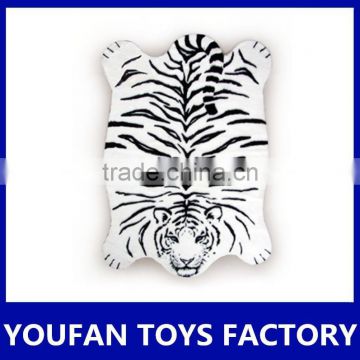 lifelike animal skin white tiger rug