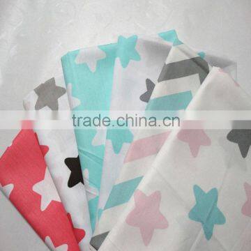 100% cotton star Design multicolour printed & dyed fabric of hometextile