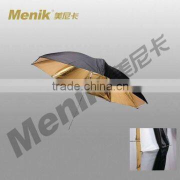 SM-10 Double-deck photo umbrella black & golden